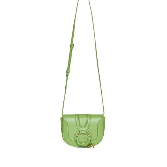 Authentic See by Chloé Mini Green Hana Leather Crossbody Handbag - NWT